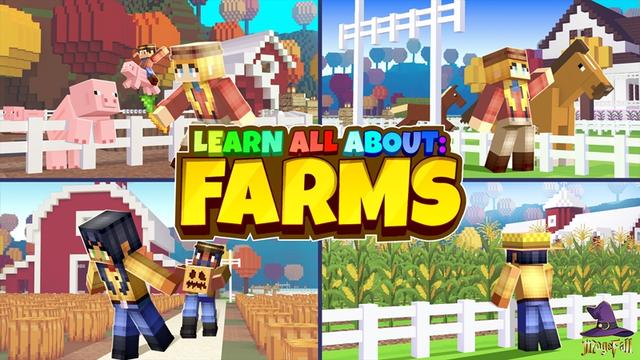 Thumbnail of the Minecraft Bedrock Marketplace product Learn all about: Farms created by Magefall.