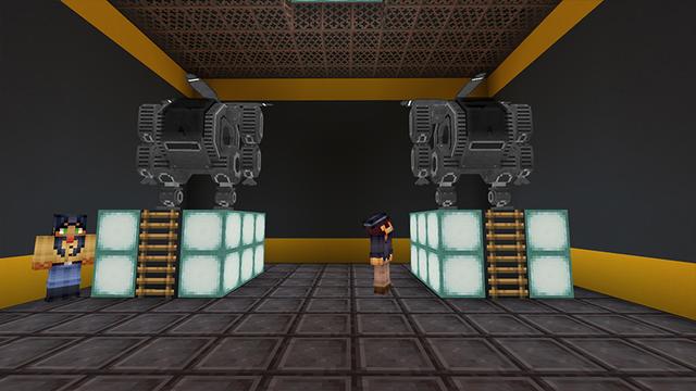 Screenshot of the Minecraft Bedrock Marketplace product Mech Suits created by Magefall.