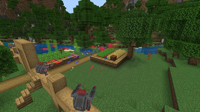 Screenshot of the Minecraft Bedrock Marketplace product Mech Suits created by Magefall.