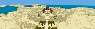 Panorama of the Minecraft Bedrock Marketplace product Mega Desert Base created by Magefall.