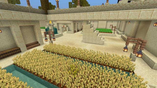 Screenshot of the Minecraft Bedrock Marketplace product Mega Desert Base created by Magefall.