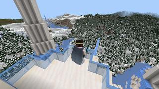 Screenshot of the Minecraft Bedrock Marketplace product Mega Ice Castle Base created by Magefall.