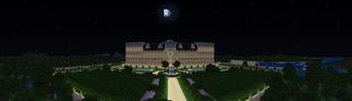 Panorama of the Minecraft Bedrock Marketplace product Mega Mansion created by Magefall.