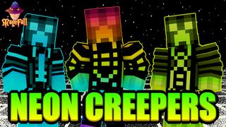 Thumbnail of the Minecraft Bedrock Marketplace product Neon Creepers created by Magefall.