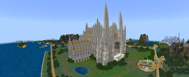 Panorama of the Minecraft Bedrock Marketplace product Paladin Sanctuary created by Magefall.