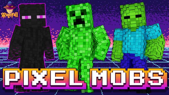 Thumbnail of the Minecraft Bedrock Marketplace product Pixel Mobs created by Magefall.