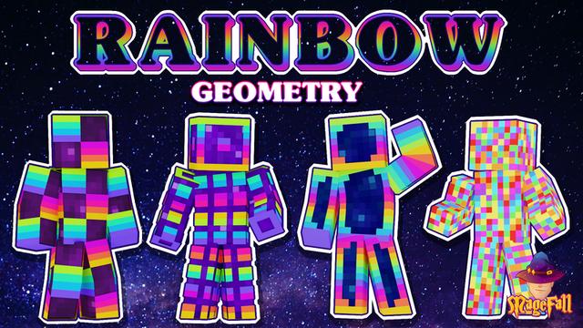 Thumbnail of the Minecraft Bedrock Marketplace product Rainbow Geometry created by Magefall.
