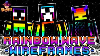 Thumbnail of the Minecraft Bedrock Marketplace product Rainbow Wave Wireframes created by Magefall.