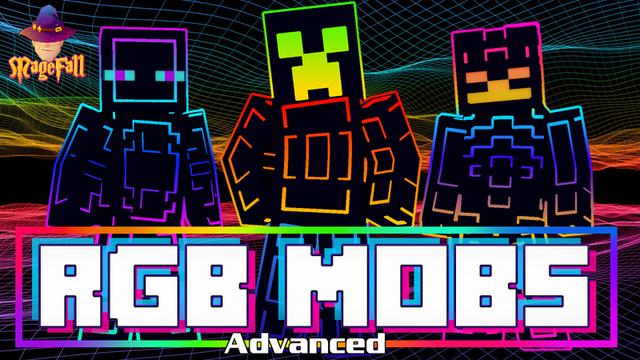 Thumbnail of the Minecraft Bedrock Marketplace product RGB Mobs - Advanced created by Magefall.