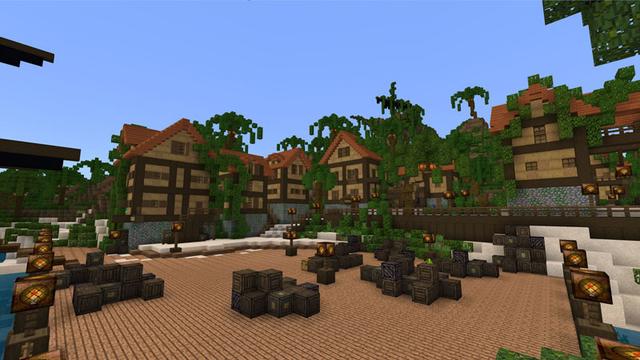 Screenshot of the Minecraft Bedrock Marketplace product Salty Shores created by Magefall.