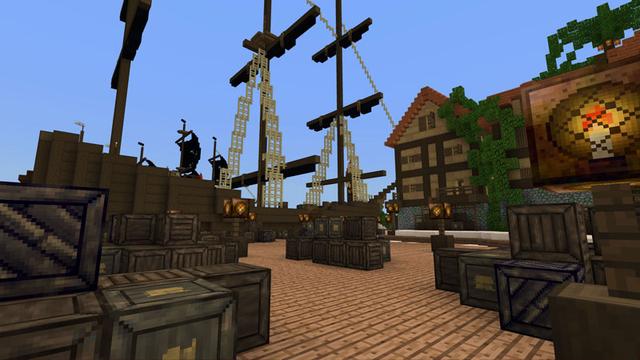 Screenshot of the Minecraft Bedrock Marketplace product Salty Shores created by Magefall.