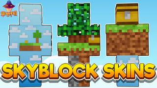 Thumbnail of the Minecraft Bedrock Marketplace product Skyblock Skins created by Magefall.