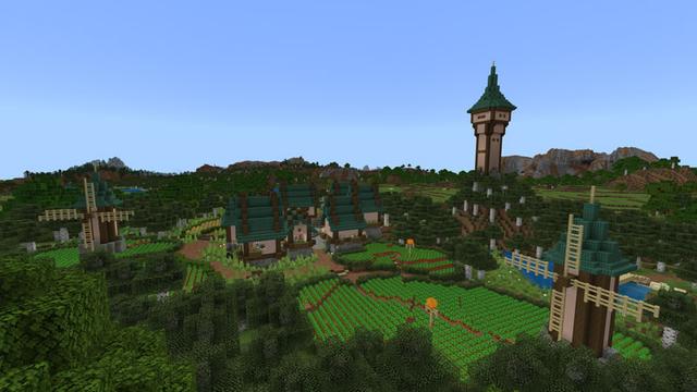 Screenshot of the Minecraft Bedrock Marketplace product Survival Spawn: Birchwood created by Magefall.