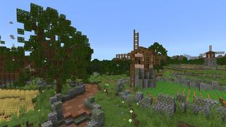 Screenshot of the Minecraft Bedrock Marketplace product Survival Spawn: Rivershire created by Magefall.