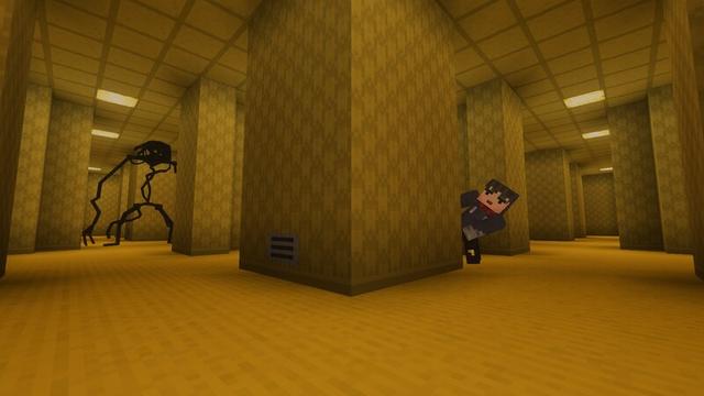 Screenshot of the Minecraft Bedrock Marketplace product The Backroom Company created by Magefall.