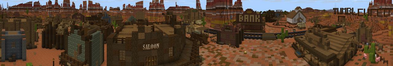 Panorama of the Minecraft Bedrock Marketplace product Tumbleweed created by Magefall.