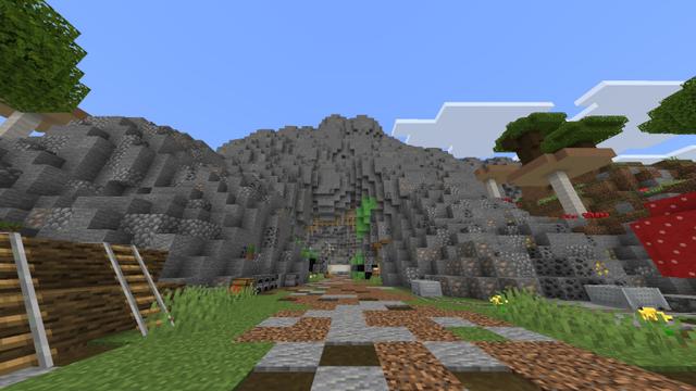 Screenshot of the Minecraft Bedrock Marketplace product Maizencraft - Slime Caverns created by Maizen.