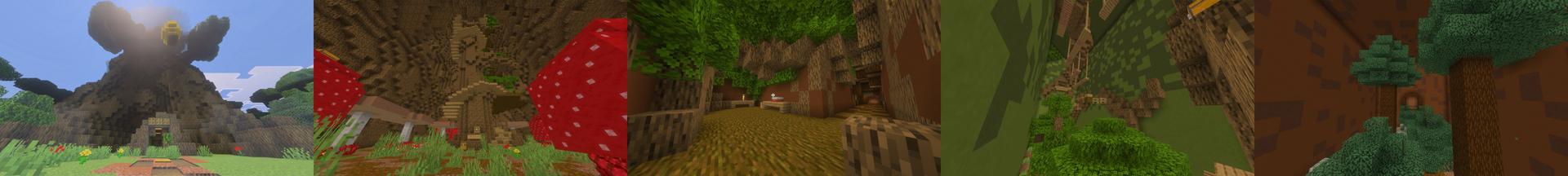 Panorama of the Minecraft Bedrock Marketplace product Maizencraft - World Tree created by Maizen.