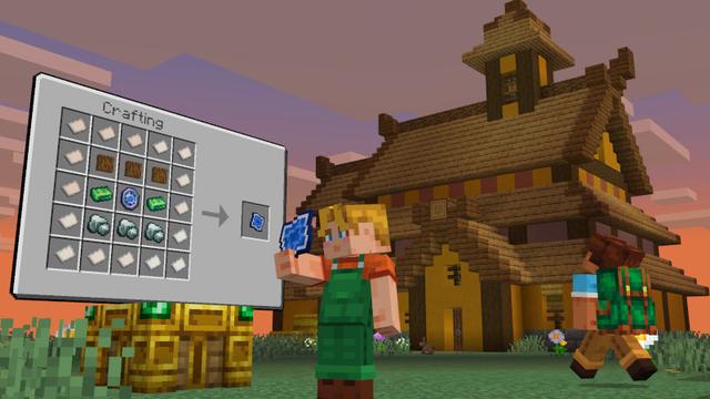 Screenshot of the Minecraft Bedrock Marketplace product Bigger Crafting Add-On created by Maker Camp srls.
