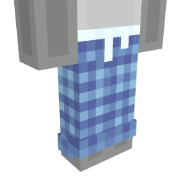 Thumbnail of the Minecraft Bedrock Marketplace product Blue Pajama Pants created by Maker Camp srls.