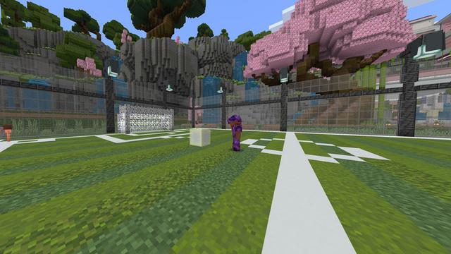 Screenshot of the Minecraft Bedrock Marketplace product Billionaire's Pink Mansion created by ManaLabs Inc.