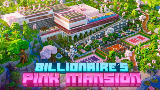 Thumbnail of the Minecraft Bedrock Marketplace product Billionaire's Pink Mansion created by ManaLabs Inc.
