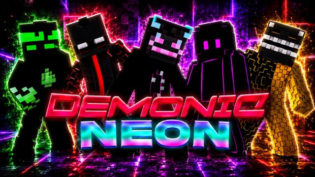 Thumbnail of the Minecraft Bedrock Marketplace product Demonic Neon created by ManaLabs Inc.
