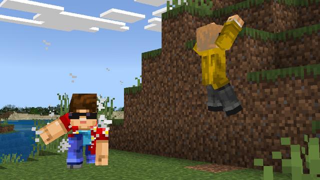 Screenshot of the Minecraft Bedrock Marketplace product Enhanced Movement created by ManaLabs Inc.