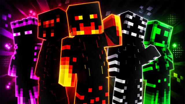 Thumbnail of the Minecraft Bedrock Marketplace product Neon Creeps created by ManaLabs Inc.