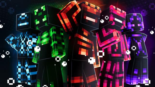 Thumbnail of the Minecraft Bedrock Marketplace product Neon Entities created by ManaLabs Inc.