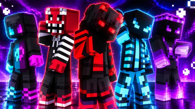 Thumbnail of the Minecraft Bedrock Marketplace product Neon Nightmares created by ManaLabs Inc.