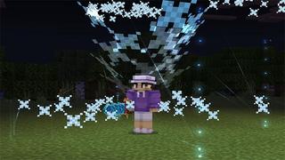 Screenshot of the Minecraft Bedrock Marketplace product Overpowered Weapons Add-On created by ManaLabs Inc.