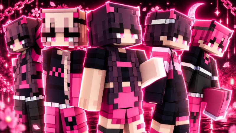 Thumbnail of the Minecraft Bedrock Marketplace product Pink Demons created by ManaLabs Inc.