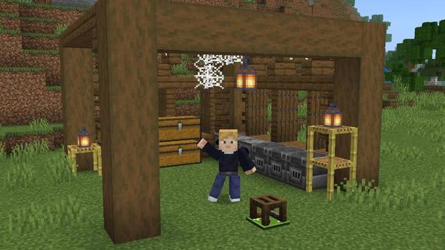 Screenshot of the Minecraft Bedrock Marketplace product Portable Bases created by ManaLabs Inc.
