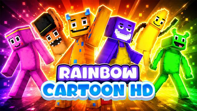 Thumbnail of the Minecraft Bedrock Marketplace product Rainbow Cartoon HD created by ManaLabs Inc.