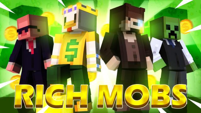 Thumbnail of the Minecraft Bedrock Marketplace product Rich Mobs created by ManaLabs Inc.