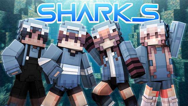 Thumbnail of the Minecraft Bedrock Marketplace product Sharks created by ManaLabs Inc.