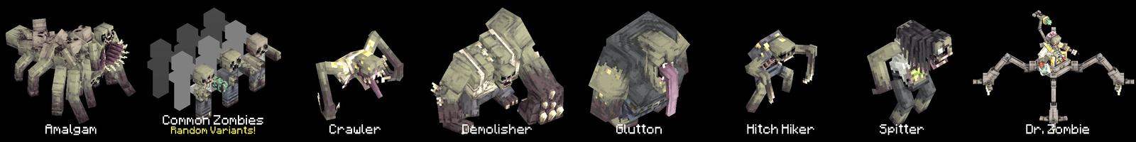 Panorama of the Minecraft Bedrock Marketplace product Zombie Apocalypse Add-On created by ManaLabs Inc.