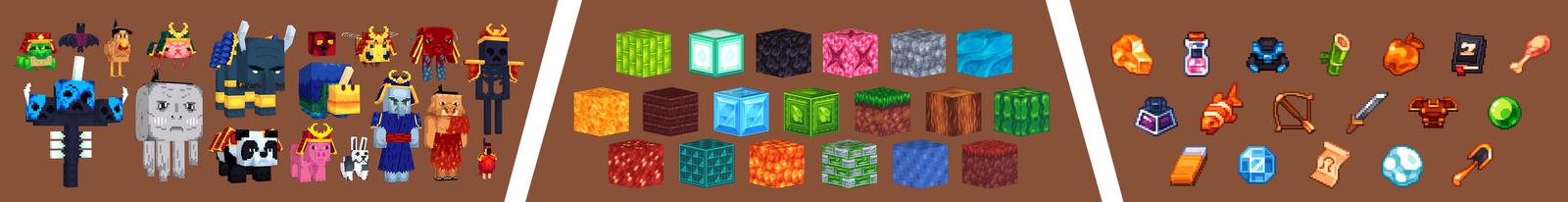 Panorama of the Minecraft Bedrock Marketplace product Arigato Resourcepack created by Master Duckies.