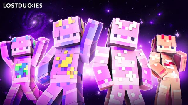 Thumbnail of the Minecraft Bedrock Marketplace product AxoGalaxies created by Master Duckies.