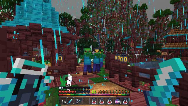 Screenshot of the Minecraft Bedrock Marketplace product Blitz PVP Texturepack created by Master Duckies.