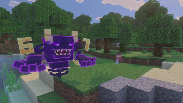 Screenshot of the Minecraft Bedrock Marketplace product Brainrot Weapons created by Master Duckies.