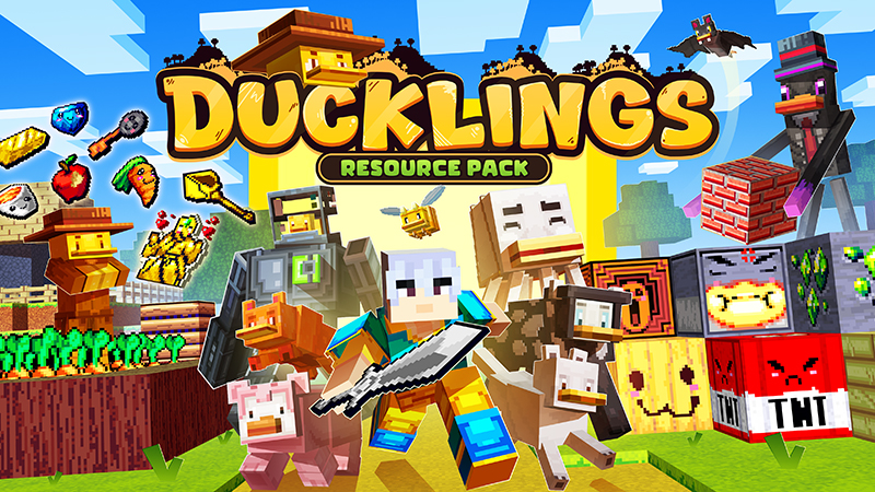 Thumbnail of the Minecraft Bedrock Marketplace product Ducklings Resourcepack created by Master Duckies.