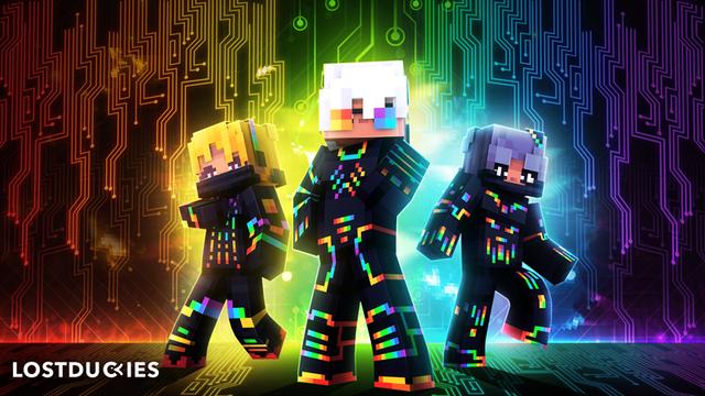 Thumbnail of the Minecraft Bedrock Marketplace product Rainbow Hackers created by Master Duckies.