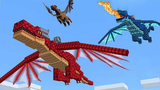 Screenshot of the Minecraft Bedrock Marketplace product Dragons And Dinos created by Mazario Studios.