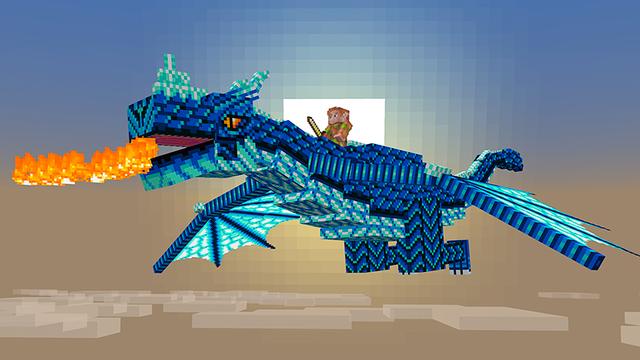 Screenshot of the Minecraft Bedrock Marketplace product Dragons And Dinos created by Mazario Studios.
