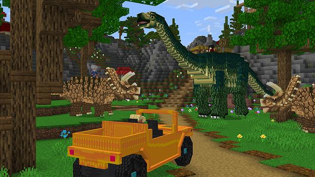 Screenshot of the Minecraft Bedrock Marketplace product Dragons And Dinos created by Mazario Studios.