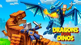 Thumbnail of the Minecraft Bedrock Marketplace product Dragões e Dinossauros created by Mazario Studios.