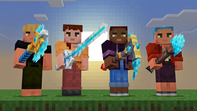 Screenshot of the Minecraft Bedrock Marketplace product Weapons Evolve Add-On created by Mazario Studios.
