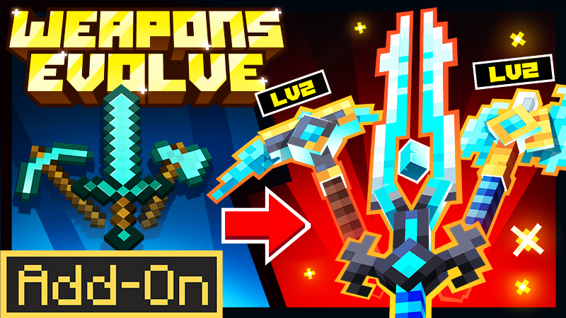 Weapons Evolve Add-On by Mazario Studios | CHUNK - Minecraft